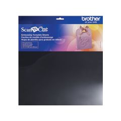 Brother Reljefu spiedes šablona lapas 12 x 12 (3gab), CAEBSTS1 Šujmašīnu piederumi