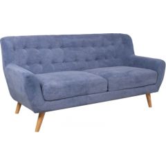 Sofa RIHANNA 3-seater 185x84xH87cm, blue fabric cover