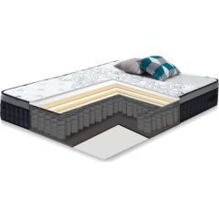 Spring mattress HARMONY DELUX, 140x200xH30cm, in rollbox
