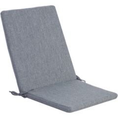 Покрытие для стула со спинкой SIMPLE GREY 42x90x3cm, серый, 100%полиэстер, ткань 757