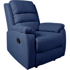 Atpūtas krēsls MANUEL 88x95x103cm, manuāls mehānisms, tumši zils