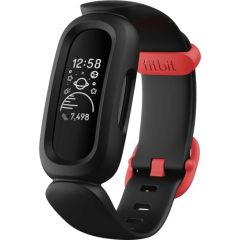 Fitbit activity tracker for kids Ace 3, black/racer red