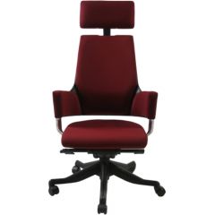 Biroja krēsls DELPHI 60x47xH116-128,5cm, sēdeklis un atzveltne: audums, krāsa: tumši sarkana