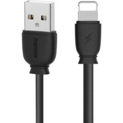 Remax RC-134i Universāls Apple Lightning 2.1A USB Datu un uzlādes Kabelis 1m Melns