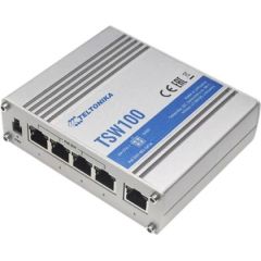 Teltonika TSW100 Ethernet Switch 5x1GbE, POE af/at