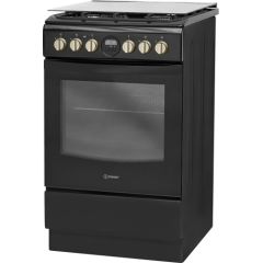 INDESIT Cooker IS5G8CHB/PO Hob type Gas,   type Electric, Black, Width 50 cm, Grilling, 57 L, Depth 60 cm