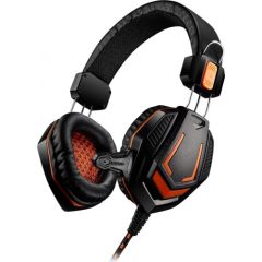 CANYON Gaming headset 3.5mm jack ar mikrofonu and volume control, with 2in1 3.5mm adapter, cable 2M, Black, 0.36kg Austiņas