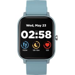CANYON Wildberry SW-74 Smart watch, 1.3inches TFT full touch screen, Zinc plastic body, IP67 waterproof, multi-sport mode, compatibility with iOS and android, blue body with blue silicon belt, Host: 43*37*9mm, Strap: 230x20mm, 45g
