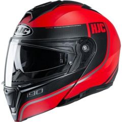 HJC I90 DAVAN (L) BlackRed ķivere