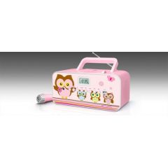 Muse M-29KP Pink/Image, 30 W, Portable radio CD/MP3 player with USB,