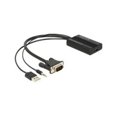 DELOCK VGA to HDMI Adapter with Audio