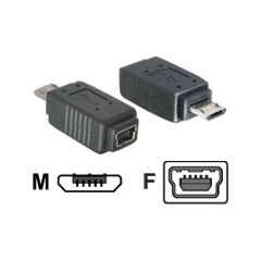 DELOCK Adapt USB micro-B to miniUSB5pin