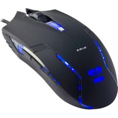E-Blue Cobra II Junior Игровая мышь с Дополнительными кнопками / LED Подсветка / 1600 DPI / USB Черная