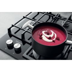 Ariston Hotpoint Hob HAGS 61F/BK Gas on glass, Number of burners/cooking zones 4, Mechanical, Black