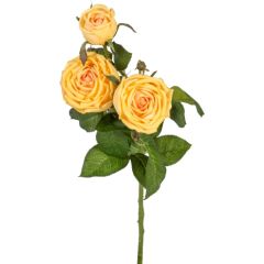 Mākslīgais zieds ROSE, 70cm, dzeltens