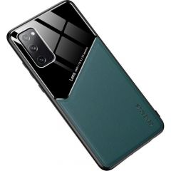 Mocco Lens Leather Back Case Aizmugurējais Ādas Apvalks Priekš Apple Iphone 12 Pro Max Zaļš