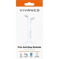 Vivanco wireless headset Free&Easy Earbuds, white (61736)