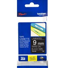 BROTHER TZE325 9 WHITE ON BLACK Tintes printeru izejmateriāli