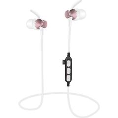 Platinet Premium Bluetooth 4.2 Sport Headset & Handsfree / MicroSD Card Reader / A2DP / Спортивные наушники Pозовый Наушники