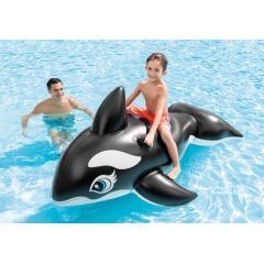 Intex Lil' Whale Ride On Swimming Board Black/White