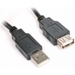 Omega AM-AF USB Vads Pagarinātājs 3m Melns