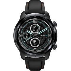 TicWatch Pro 3 GPS Smart watch, NFC, GPS (satellite), Retina AMOLED, Heart rate monitor, Waterproof, Bluetooth, 1 GB, 8 GB, Android, iOS, Wi-Fi, Snapdragon Wear 4100, 22 mm, Black