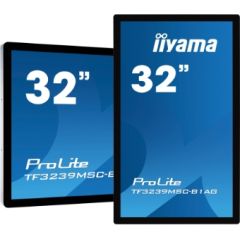 Iiyama 32" PCAP, Open frame, 12-Points Touch, 1920x1080, 24/7 operation, 420cd/m², 3000:1, Through Glass (Gloves) supported, Portrait or Face-up mode / TF3239MSC-B1AG