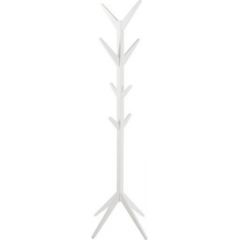 Напольная вешалка ASCOT 42x42xH178см, 8-крючки, материал: дерево, цвет: белый, обработка: лакированный