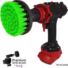 Premium urbju birste profesionālai tīrīšanai - vidēja, zaļa, 10 cm Tīrīšānas iekārtu aksesuāri