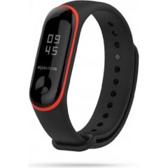 Tech-Protect watch strap Smooth Xiaomi Mi Band 3/4, black/red