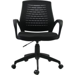 Рабочий стул BRESCIA, 61,5x57xH91-102см, сиденье: ткань, цвет: чёрный, спинка: сетка, цвет: чёрный