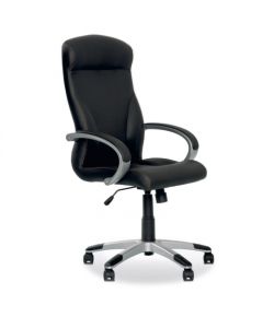 Biroja krēsls NOWY STYL RIGA melns ādas aizvietotājs ECO30