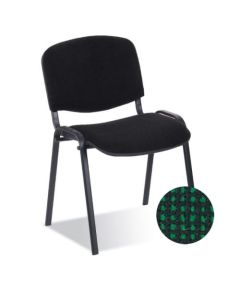 Krēsls СNOWY STYL ISO BLACK C-32, melns ar zaļu