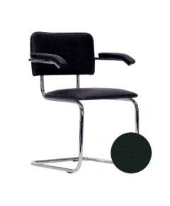 Krēsls NOWY STYL SYLWIA ARM V-4, melnas ādas imitācija