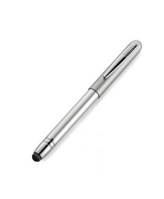 Pildspalva-zīmogs COLOP Alu Magnet Touch metālisks sudraba korpuss, melns spilventiņš, melna tinte