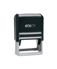 Zīmogs COLOP Printer 25, melns korpuss, zils spilventiņš