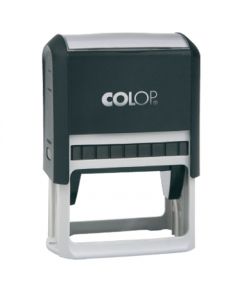 Zīmogs COLOP Printer 55, melns korpuss, zils spilventiņš