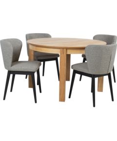 Dining set CHICAGO NEW with 4-chairs (18103), oak