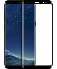 Fusion 5D glass aizsargstikls pilnam ekrānam Samsung G950 Galaxy S8 melns