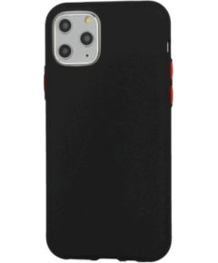 Fusion Solid Case Silikona Aizsargapvalks Priekš Samsung G985 Galaxy S20 Plus Melns