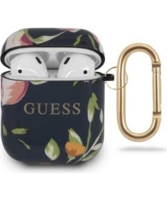 Guess GUACA2TPUBKFL03 Silikona Somiņa Austiņām Priekš Airpods 1/2 Floral N.3