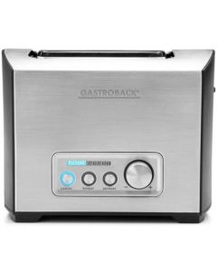 Gastroback Toaster PRO 2S 42397  Stainless Steel/ black, Stainless steel, 950 W, Number of slots 2, Number of power levels 9, Bun warmer included