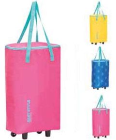 Gio`style Termiskā soma uz riteņiem Easy Style Bag-Trolley asorti, dzeltena/zila/rozā