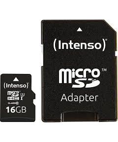 INTENSO MICRO SDHC 16GB UHS-I/W/ADAPTER 3423470