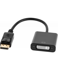 Cabletech adaptera savienotājs DISPLAYPORT spraudnis - DVI ligzda (24 + 5) Melns