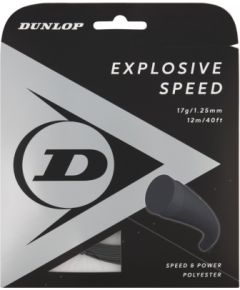 Stings for tennis DUNLOP EXPLOSIVE SPEED 1,25mm 17G 12M Black