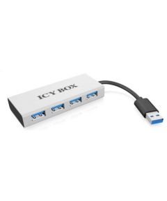 Raidsonic Icy Box 4xPort USB 3.0 Hub, Silver