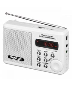 Sencor SRD 215 W kabatas radio, FM, balts