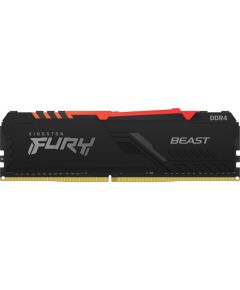 Kingston Fury Beast RGB Memory, DDR4, 8GB, 2666MHz, CL16 (KF426C16BBA / 8)