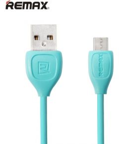 Remax LESU Izturīgs un fleksibls Universāls Micro USB uz USB Datu un uzlādes Kabelis 1m Zils